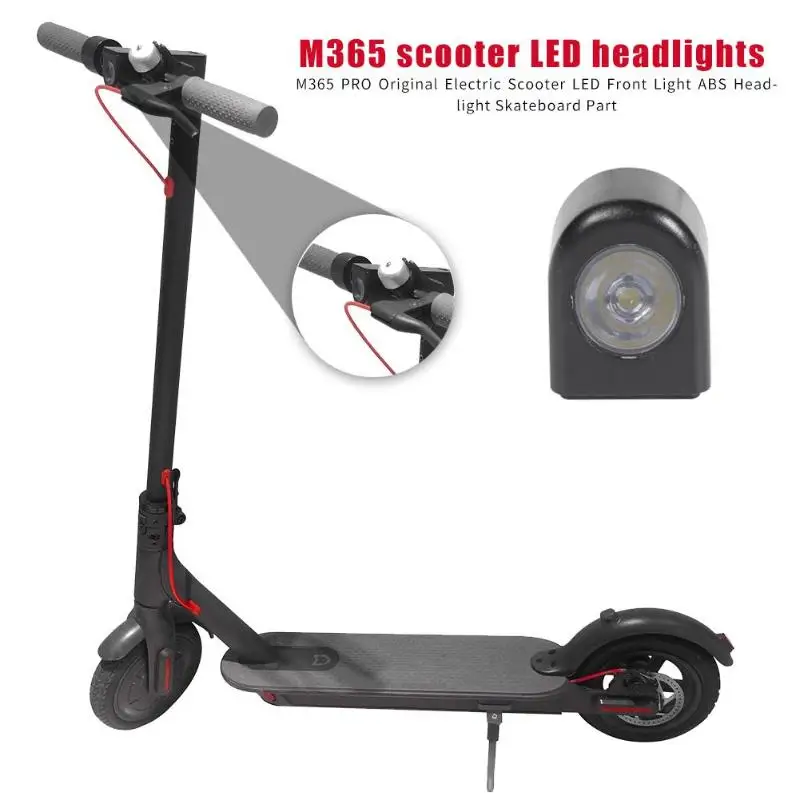 Headlight Lamp Led Light Front Lamp Replacement For M365 Electric Scooter Parts LED Front Light Skateboard ABS Headlight