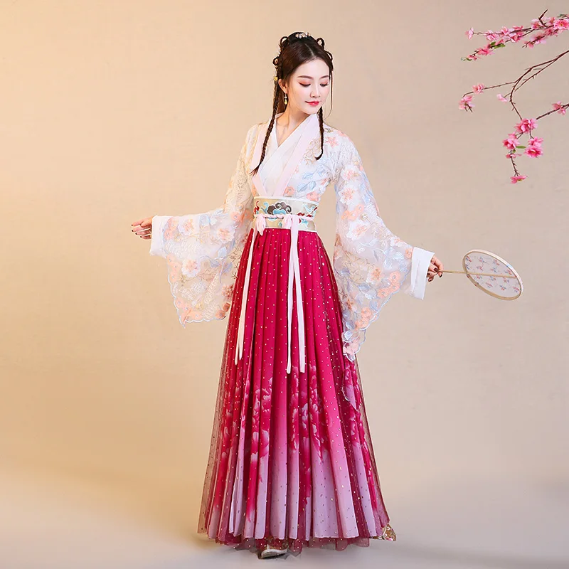 Традиционный китайский древний костюм студенческий карнавальный guzheng