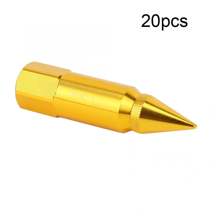 20 шт. M14X1.5 колпачок шипами Расширенный тюнер алюминиевые обода колеса гайки