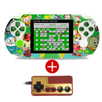 

Portable Double Handheld Game Console Boys Built-in Classic Games Video Games Player Game Console with Handle for PXP3