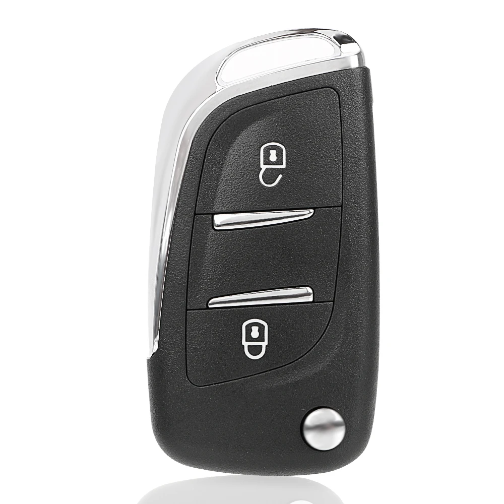 Flip Folding Car Key Shell Fob Case Remote Car-styling For Peugeot 107 207 307 307S 308 407 607 2BT DKT0269 2 Button | Автомобили и