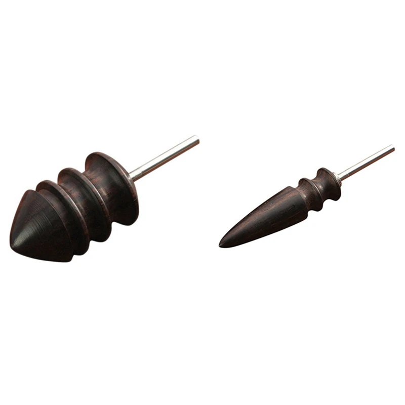 2Pcs Leather Burnisher Bits Rotary Pointed Tip Made Of Solid Tropical Sandalwood Create Smooth Clean Edges 65Mm & 74Mm | Инструменты