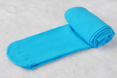 light blue Детские колготки; летние белые танцевальные носки; чулки; бархатные шелковые носки для девочек; однотонные балетные хлопковые носки - Цвет: light blue