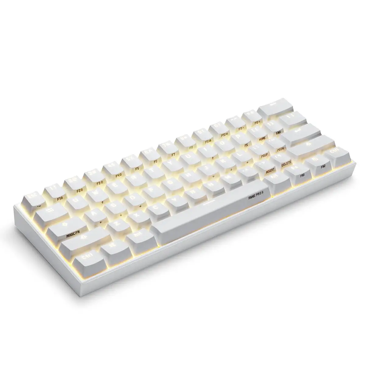 Anne Pro 2 клавиатура bluetooth 4,0 type-C 60% RGB 61 клавиша Механическая игровая клавиатура красный синий коричневый переключатель Gateron