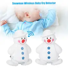 Самый горячий портативный Снеговик беспроводной детектор плача младенца плача сигнализация младенца монитор безопасности сигнализации свет и милый дизайн