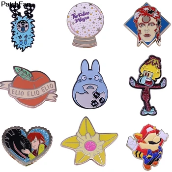 

20pcs/lot A3725 Cartoon Colorful Metal Badge Brooch Button Pins Denim Jacket Pin Jewelry Decoration Badge For Clothes Lapel Pins