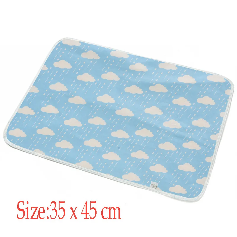 Size 50X70cm Baby Changing Mat Portable Foldable Washable Waterproof Mattress Children Game Floor Mats Reusable Diaper - Цвет: 7