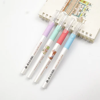 

Superior Quality Gel Pen 0.38mm Black Ink Good Writing Gel ink Pens Office School Stationery Supplies Neutral Pen 4Pcs/lot