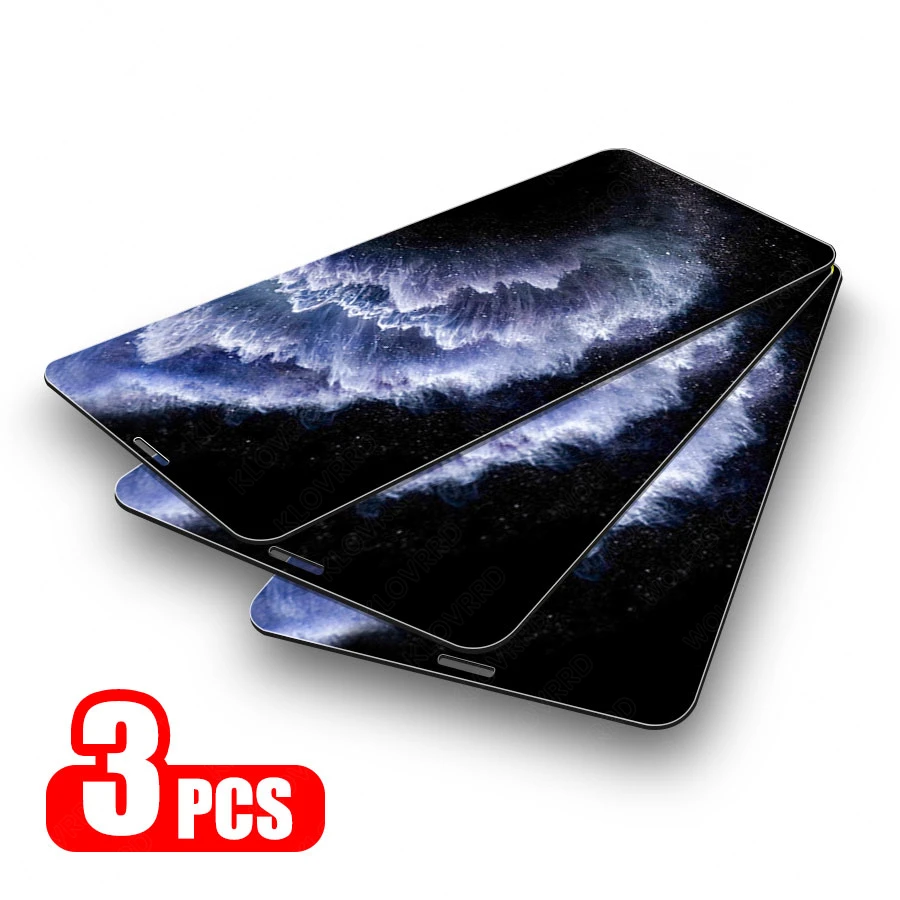 3 шт. закаленное стекло для iPhone 11 pro max защита экрана X XR XS Max 6 6S 7 8 Plus защитная пленка