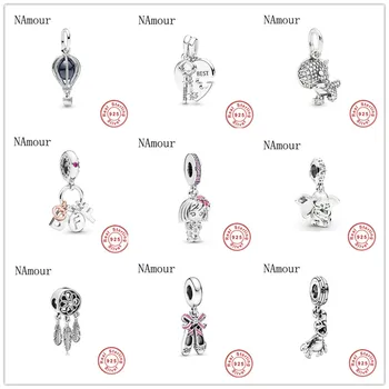 

925 sterling free shipping best friend dinosaur girl elephant diy bead fit Original Pandora charms Bracelet jewelry F279