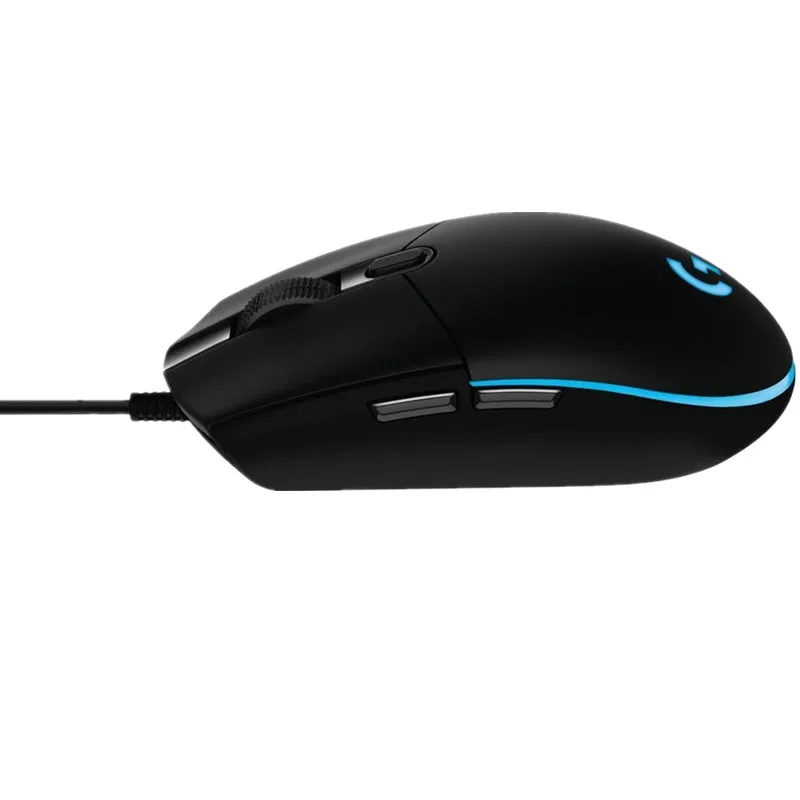 Отремонтированный Производитель: Проводная мышь logitech G102 для геймеров 200-8000 dpi, компьютерная мышь, RGB перезаряжаемая мышь - Цвет: Черный