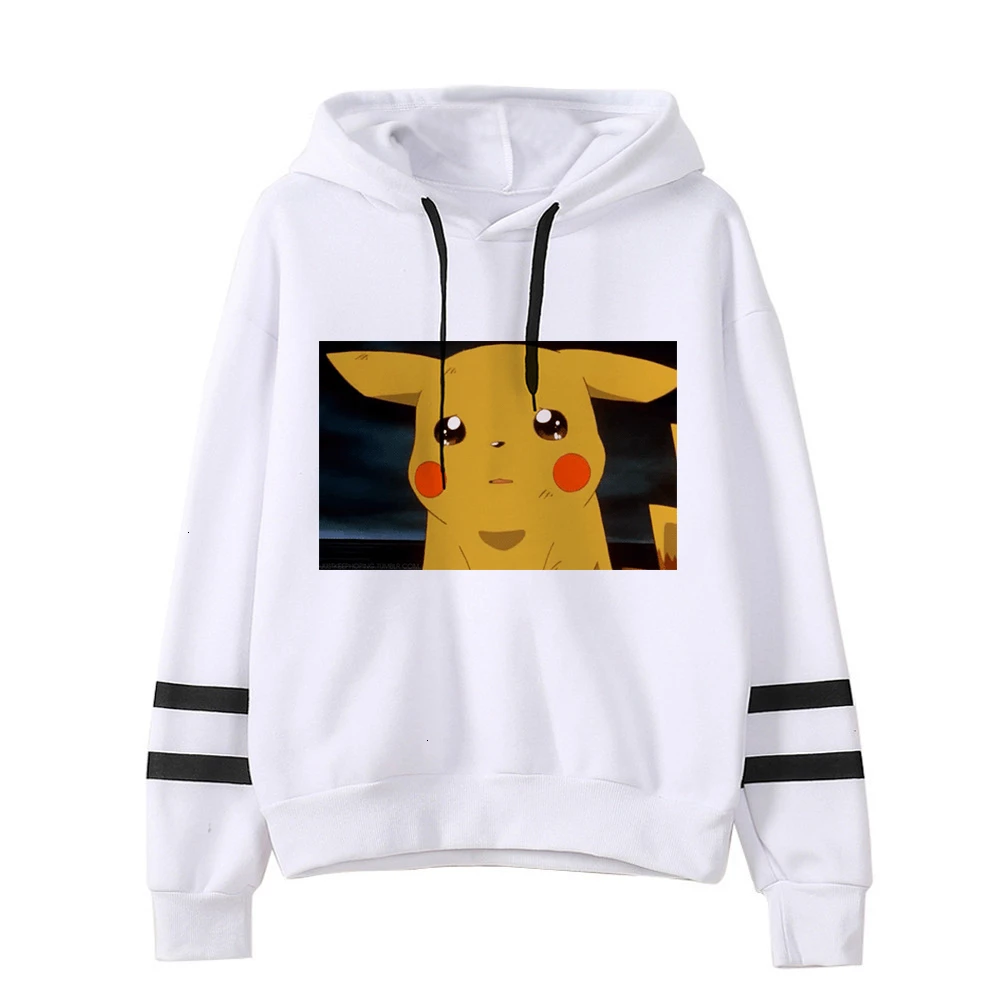 2621 Pokemon Detectiv куртка Пикачу с капюшоном Женская забавная Pika Kawaii толстовка женская одежда женские Пуловеры мультфильм японский корейский для мужчин - Цвет: 2621