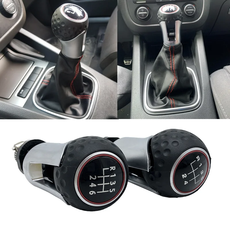 

Gear Shift Knob Lever Shifter Handball For Volkswagen VW GOLF 4 IV MK4 GTI GTD R32 Bora Jetta Golf 5 V MK5 A5 6 MK6 A6 7 MK7