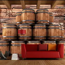 Индивидуальные большие фрески Европа и Америка Ретро деревянный бар винный бочонок винные инструменты Обои для рабочего стола