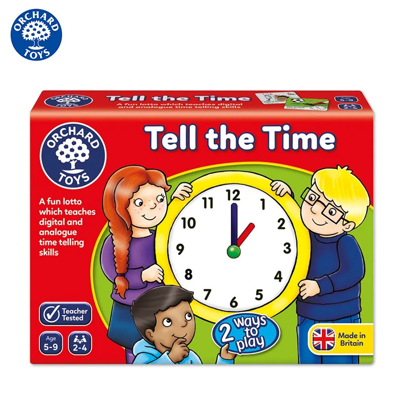 

The United Kingdom Orchard Toys Board Game Tell the Time Reported Time Parent And Child Children'S Educational Toy Game
