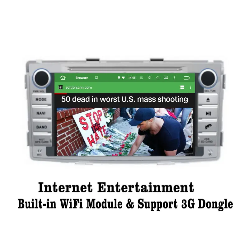 Liislee Android 7 1 2G RAM для Toyota Hilux 2012 ~ 2014 автомобильный Радио Аудио Видео Мультимедиа DVD