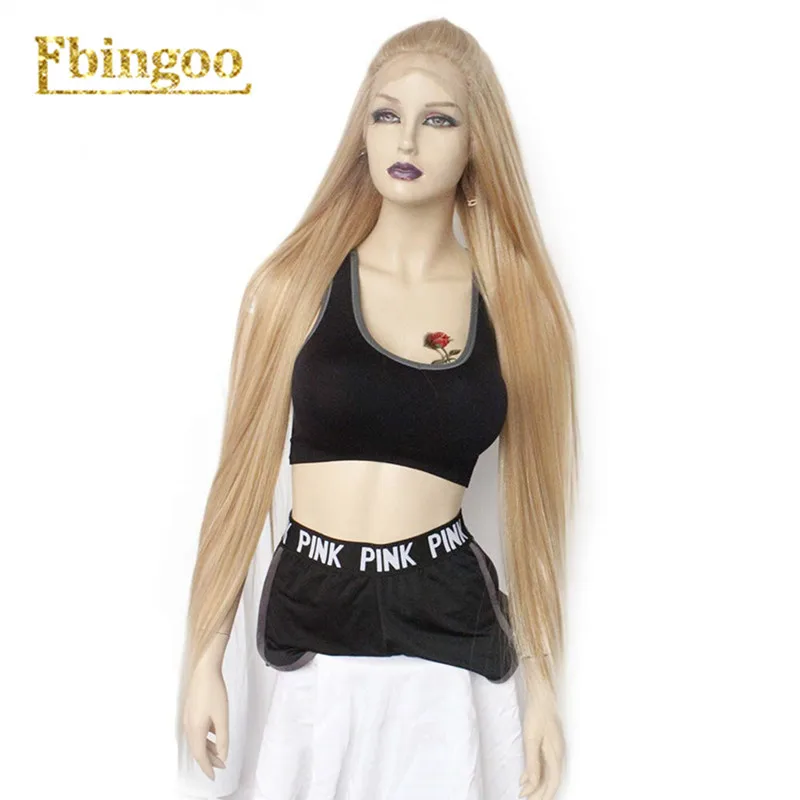 stylish baby bibs Ebingoo FUTURA Wig 613 Mixed Blonde Synthetic Lace Front Wig with Baby Hair Long Straight Burgundy Wig Free Part Stylish