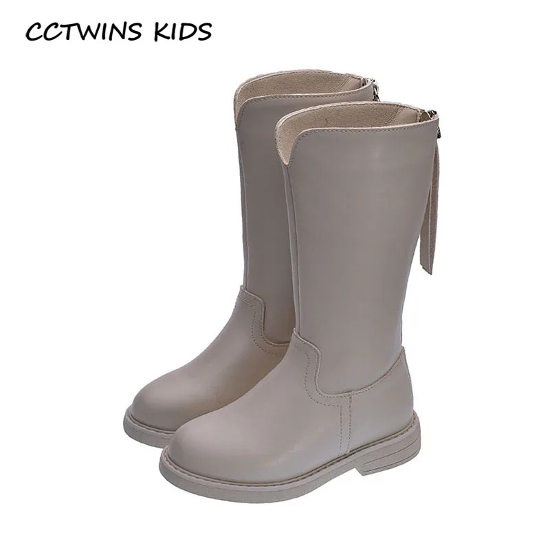 CCTWINS/детская обувь; коллекция года; модные зимние сапоги до колена; детские черные теплые сапоги; Брендовая обувь для маленьких девочек; HB028
