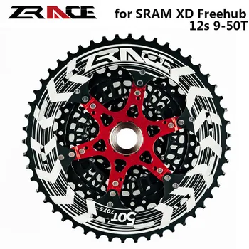 

ZRACE 12 Speed MTB Bike Freewheel 9T - 50T , CNC AL 12s Bicycle Cassettes Compatible for SRAM XD freehub , for XX1 X01 NX Eagle