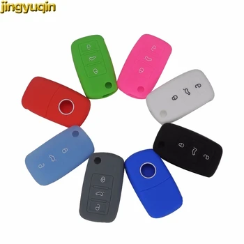 

20PCS 3 Button Silicone Car Key Cover Case for VW Golf Bora Jetta POLO Passat Skoda Superb Octavia Fabia SEAT Ibiza Leon No Logo