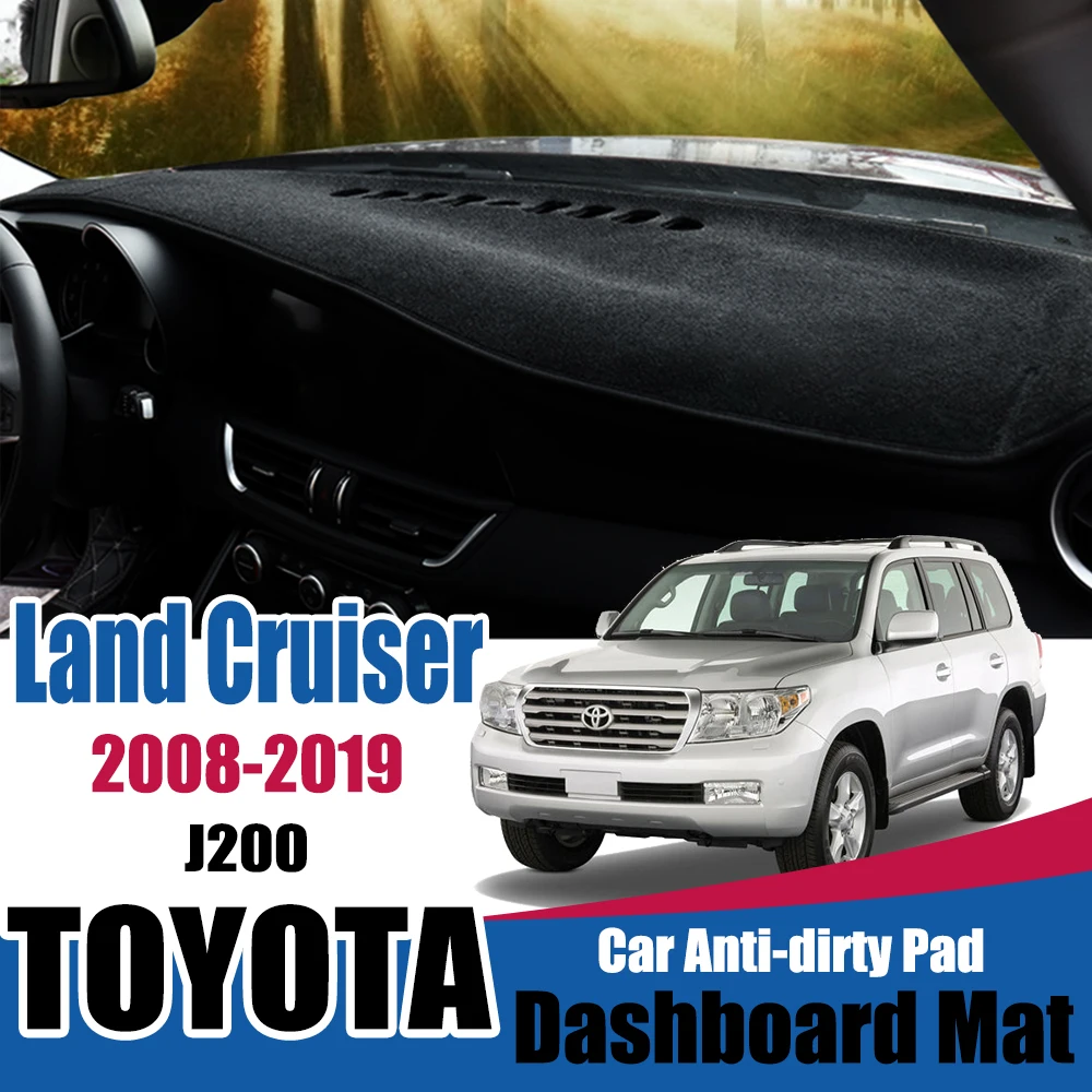 Ковер от солнца для Toyota Land Cruiser 200 J200 2008 ~ 2019 Противоскользящий коврик приборной