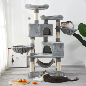 

Cat Jumping Toy with Ladder Scratching Wood Climbing Tree for Cat Climbing Frame Cat Furniture Scratching Post