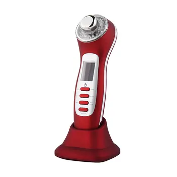

Ultrasonic Ion Facial Device LCD Screen Beauty Instrument With Standing Base Face Skin Care LED Vibrating Vibration Massager