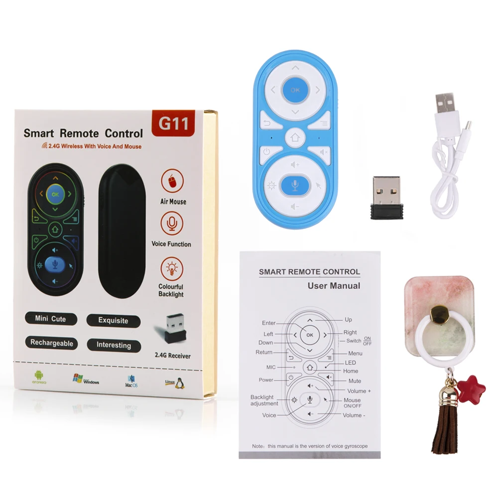 RGB Backlit Air Mouse-d12