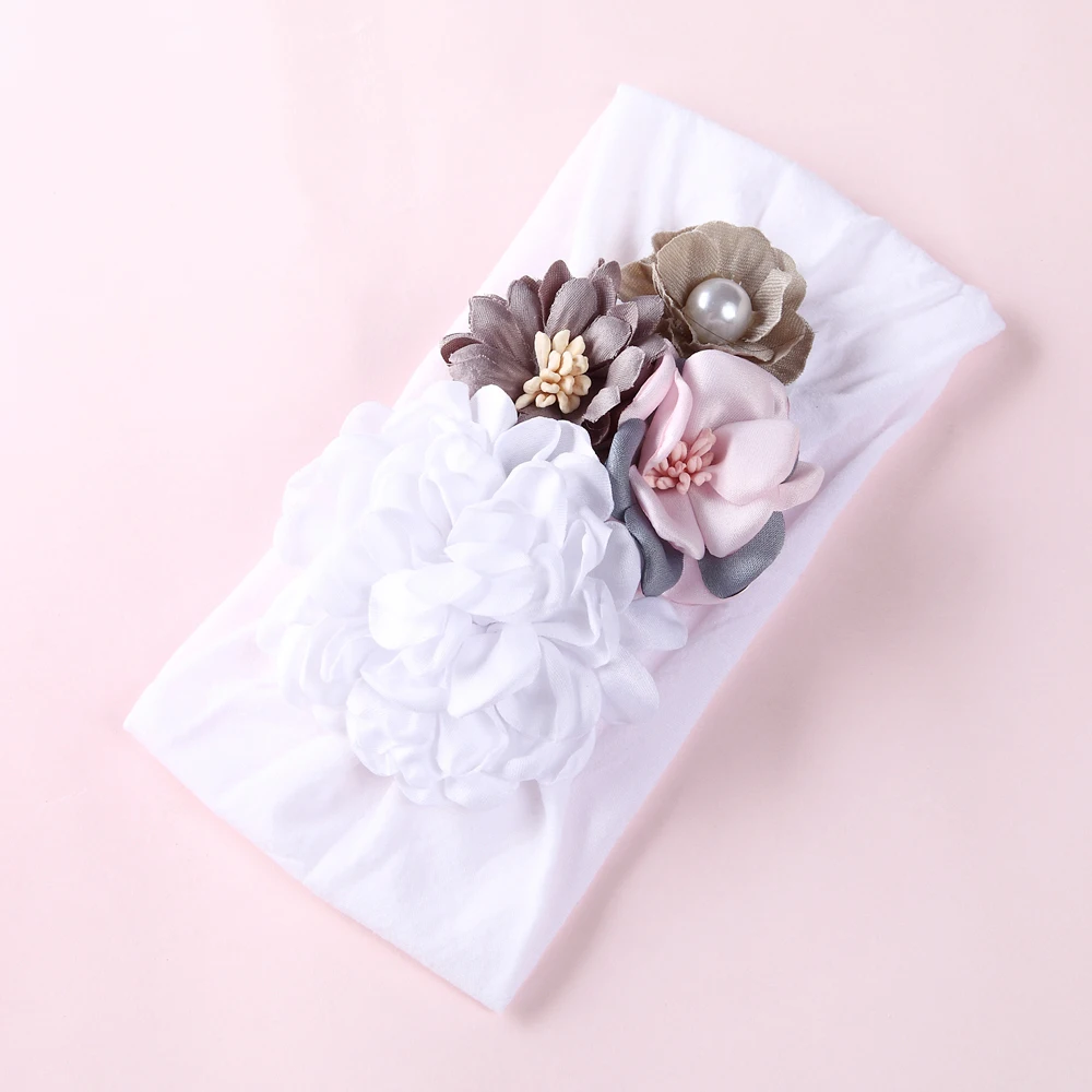 

Toddler Baby Girls Kid Bow Hairband Elastic Headband Cute 3D Flower Stretch Turban Children Head Wrap Newborn Hair Accessories
