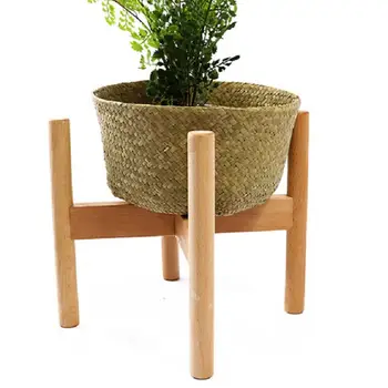 

Wooden Planting Flower Pot Stand Indoor Plant Stand House Plants Mid Century Modern Hotel Flowerpot Frame Home Decor