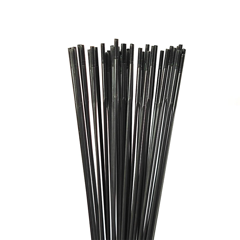 Pillar PSR Aero WING20 Straight Pull Flat Gauge 2.0mm 14G Black 10pcs/lot Spokes Original Thread No Cutting Bicycle Ray