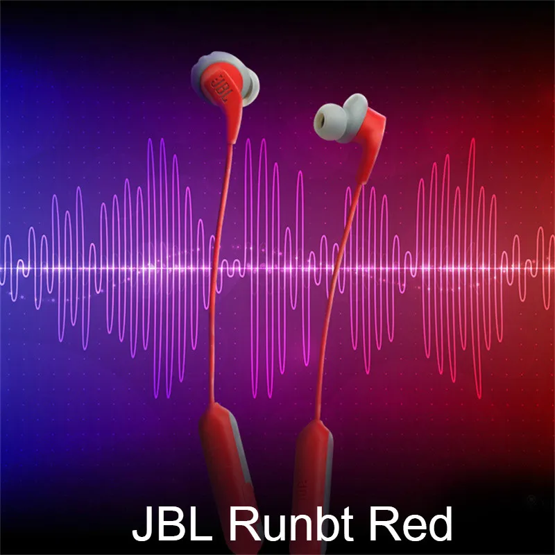 JBL ENDURANCE RUN BT беспроводные Bluetooth наушники стерео Бас Наушники фитнес водонепроницаемый IPX5 наушники Mic Ecouteur наушники - Цвет: JBL Runbt Red