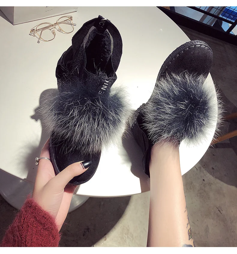 Модные женские зимние ботинки из коровьей замши; женская зимняя обувь; ботильоны на меху; botas Mujer