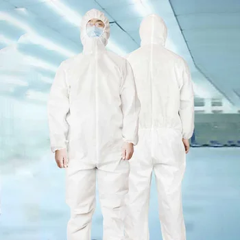 

1* Protective Suit Coverall Laboratory Work Clothing Soft Isolation Protective (shoes Are No Included)