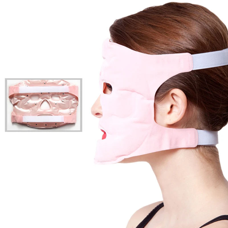 Высококачественная модная турмалиновая маска для подтяжки лица с магнитотерапией, массажная увлажняющая многоразовая маска для лица NShopping