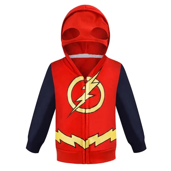 

The Flash Iron Man Captain America Children Hoodies Boys Sweatshirt Spiderman Coat Kids Long Sleeve Outwear Boys Girls Clothing