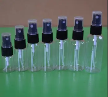 

100pcs 10ml 20ml 25ml Mini Plastic Transparent Small Empty Spray Bottle for Make Up and Skin Care Refillable for Travel Use NEW