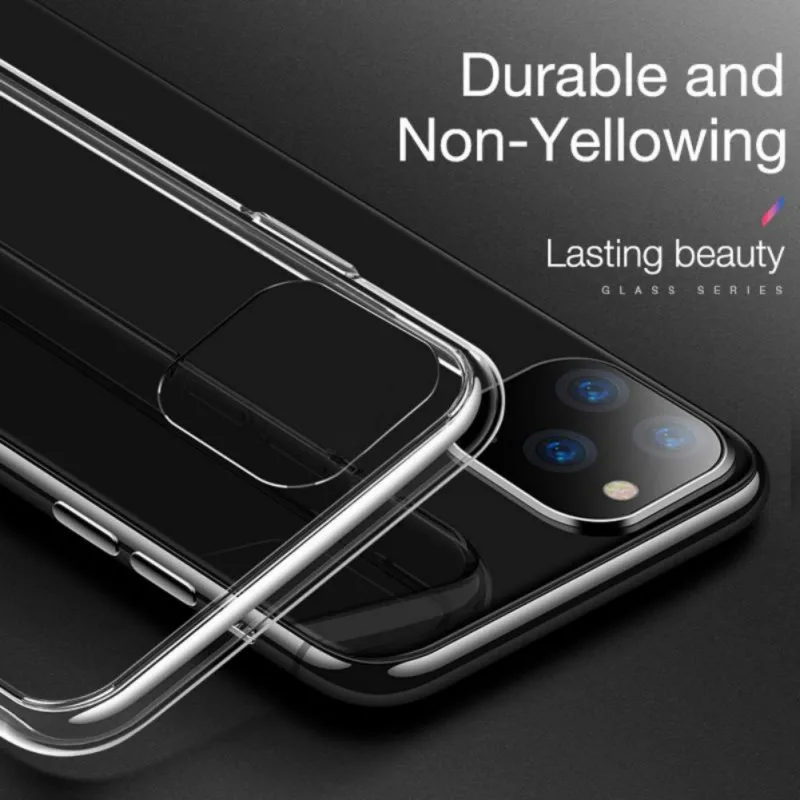Для iphone 11 Прозрачный чехол для телефона тонкий мягкий Силиконовый противоударный чехол для iphone 11 Pro Max