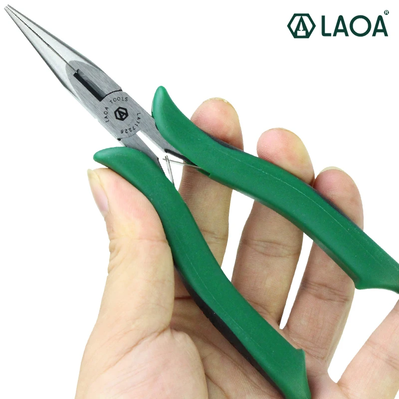Миниатюрные плоскогубцы LAOA кусачки с длинным носом круглые для резки