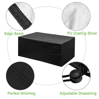 

210D Oxford Cloth Waterproof Outdoor Furniture Table Cover Dust Protection 230*165*80cm Cloth High Quality