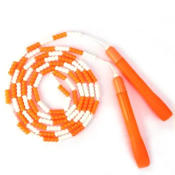 

Jumping Skiping Rope Crossfit Training Fitness Workout Equipments Soft Plastic Beaded Segmented Jumping Rope For Fit Training