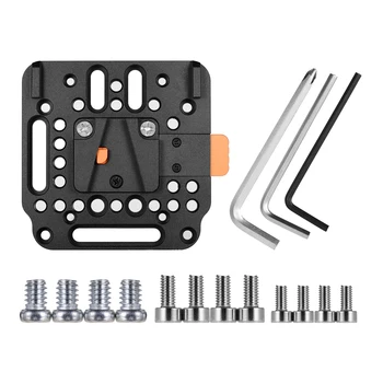 

Photography V-Lock Quick Release Plate M3 M4 Countersink 1/4Inch Thread for V-Mount Battery For Mini/DJI Ronin M/MX/Sony FS7/FS5