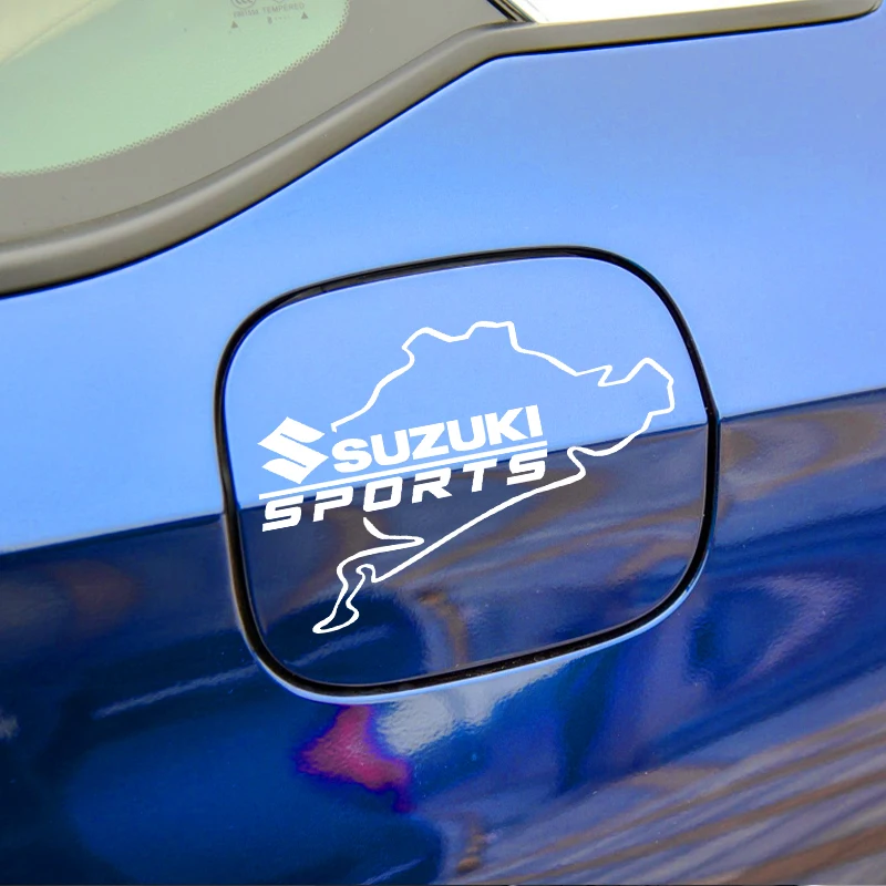 Car-Styling 1Pcs New Style PVC car fuel tank cap lahua Sport Sticker Decal For Suzuki Swift SX4 Vitara Jimny S-CROSS Accessories