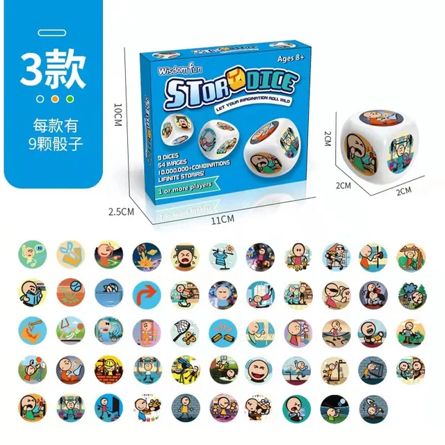 New Educational Toy Story Dice Intelligence Development Brain Interactive Thinking Logic Toy Games Educational Toys 5