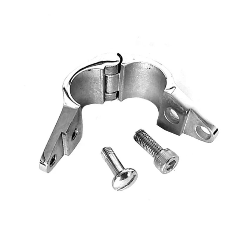 22mm 25mm 316 Stainless Steel Fitting Boat Bimini Top Hinged With 2 Screws Jaw Slide Easy Install Marine Hardware N0HF marine accessories marine hardware marine fastening set marine mounting set