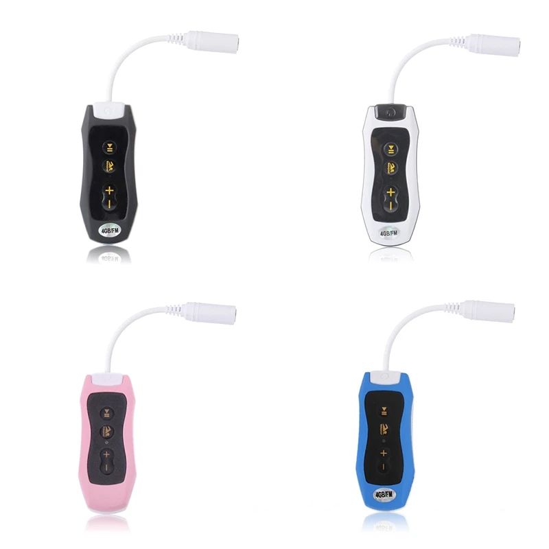 EDAL 4G Flash Memory IPX8 водонепроницаемый спортивный MP3-плеер с FM наушник для плавания