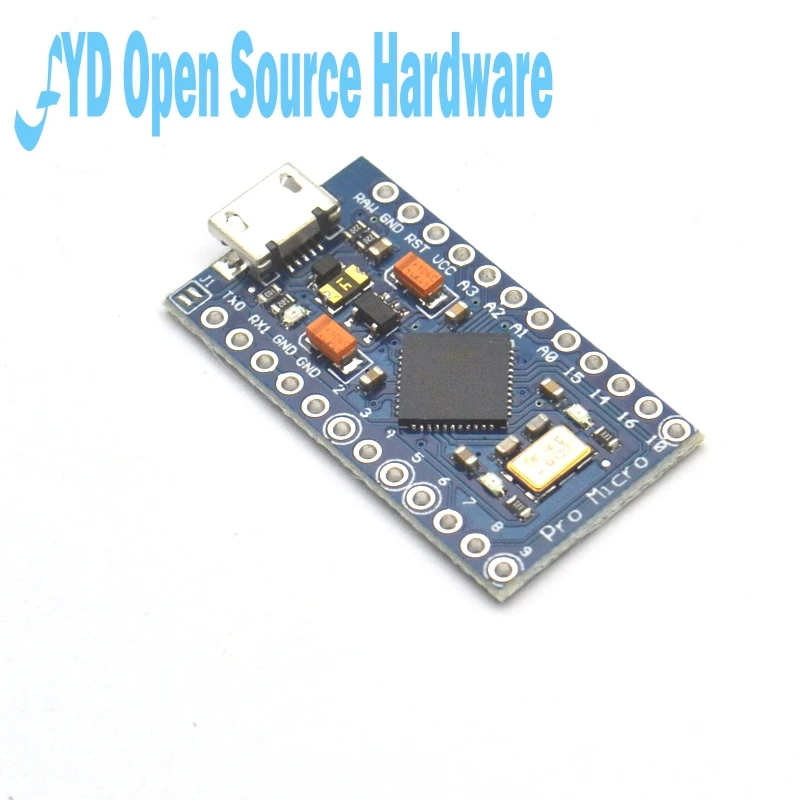 Сменный ATmega32U4 ATmega328 Pro Micro 5 в 16 МГц для Arduino Mini с 2 рядным штырьковым разъемом
