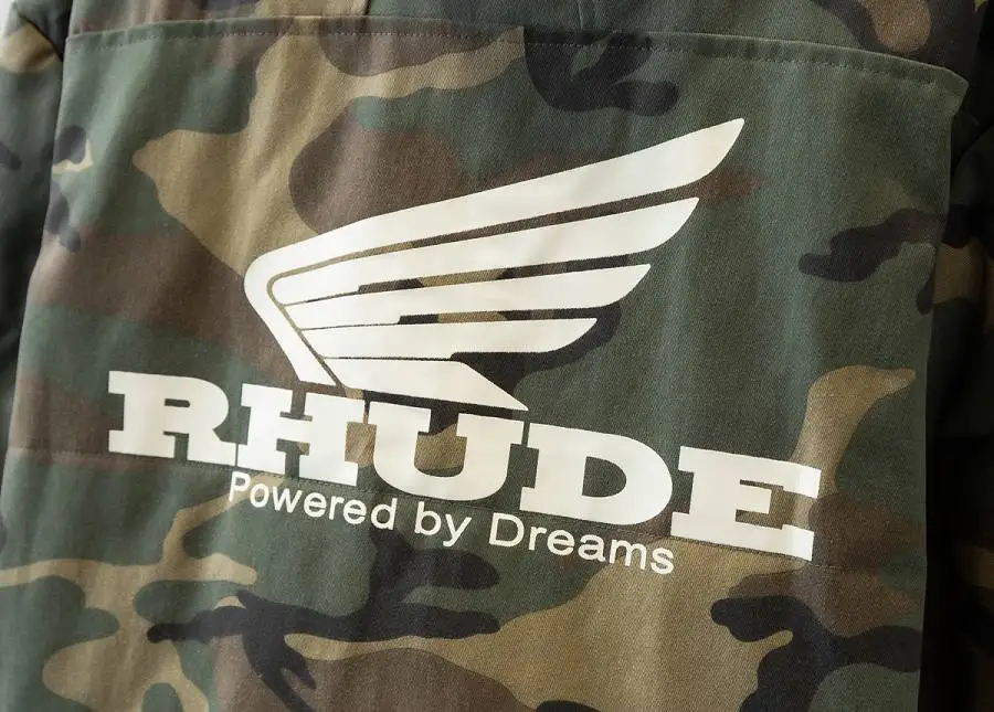 Куртка-бомбер RHUDE, камуфляжные куртки для мужчин и женщин, harajuku, уличная куртка, лучшее качество, плотное хлопковое пальто, армейская зеленая куртка RHUDE