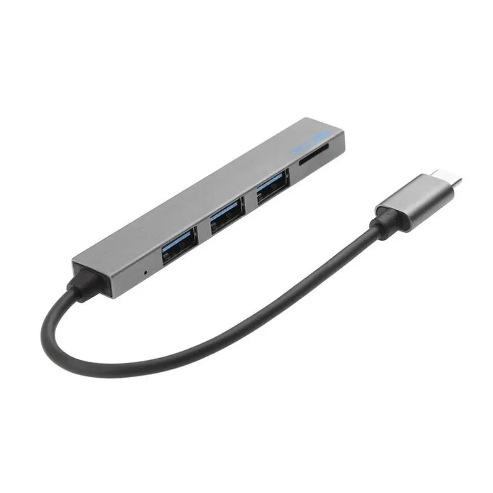 4 в 1 USB 3,1 type-C концентратор USB 3,0 из магниевого сплава концентратор с TF слот для чтения 3 порта для MacBook Pro/Air