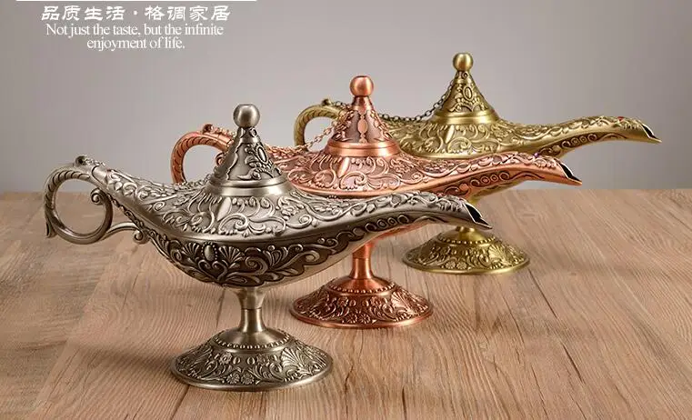 Aladdin Divine лампа большая Желая лампа металлическое домашнее вино украшение для шкафа подарок для перемещения арабский Divine лампа